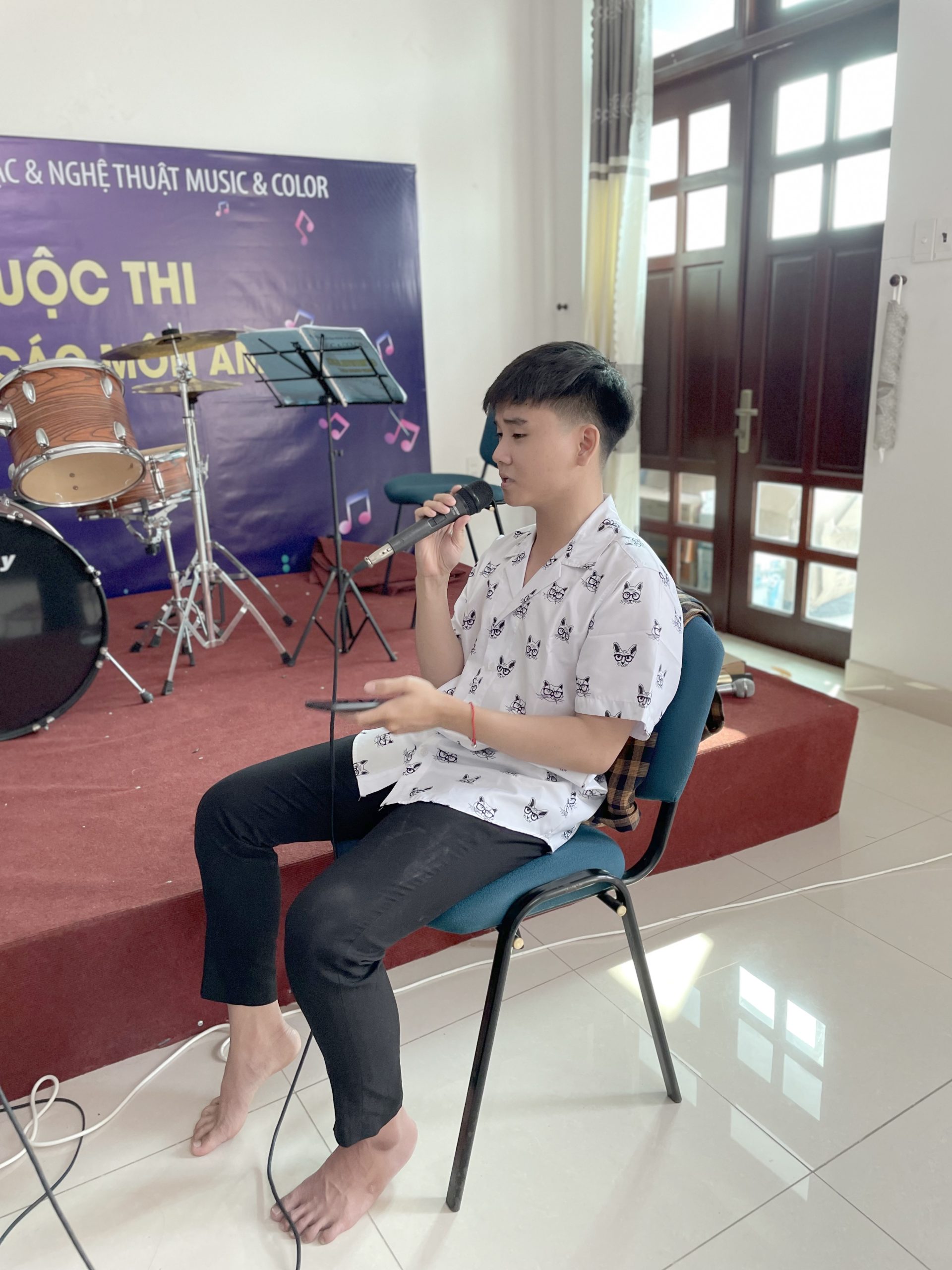 học viên học thanh nhạc tại Music & Color