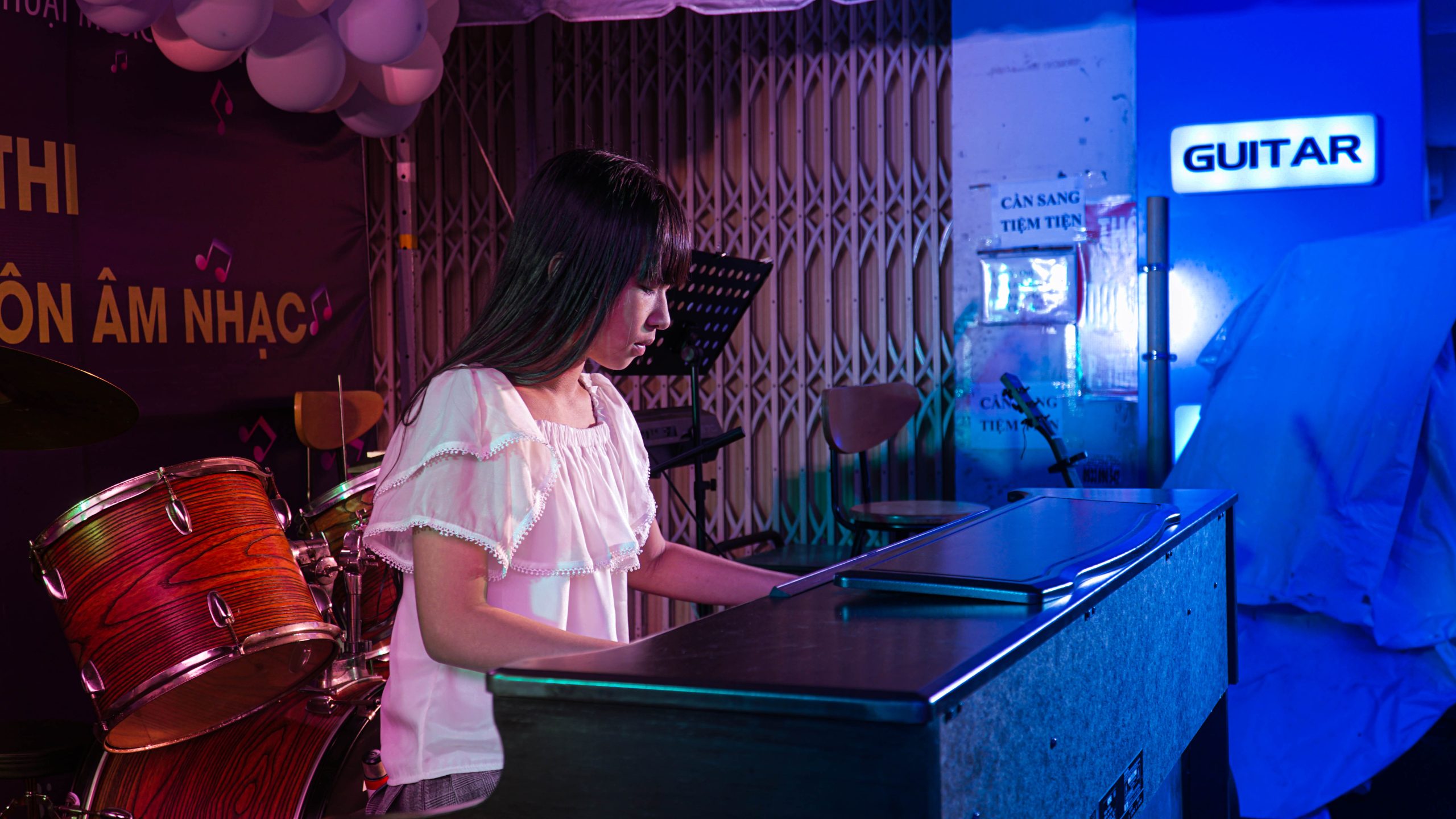 học viên lớp piano tại Music&Color