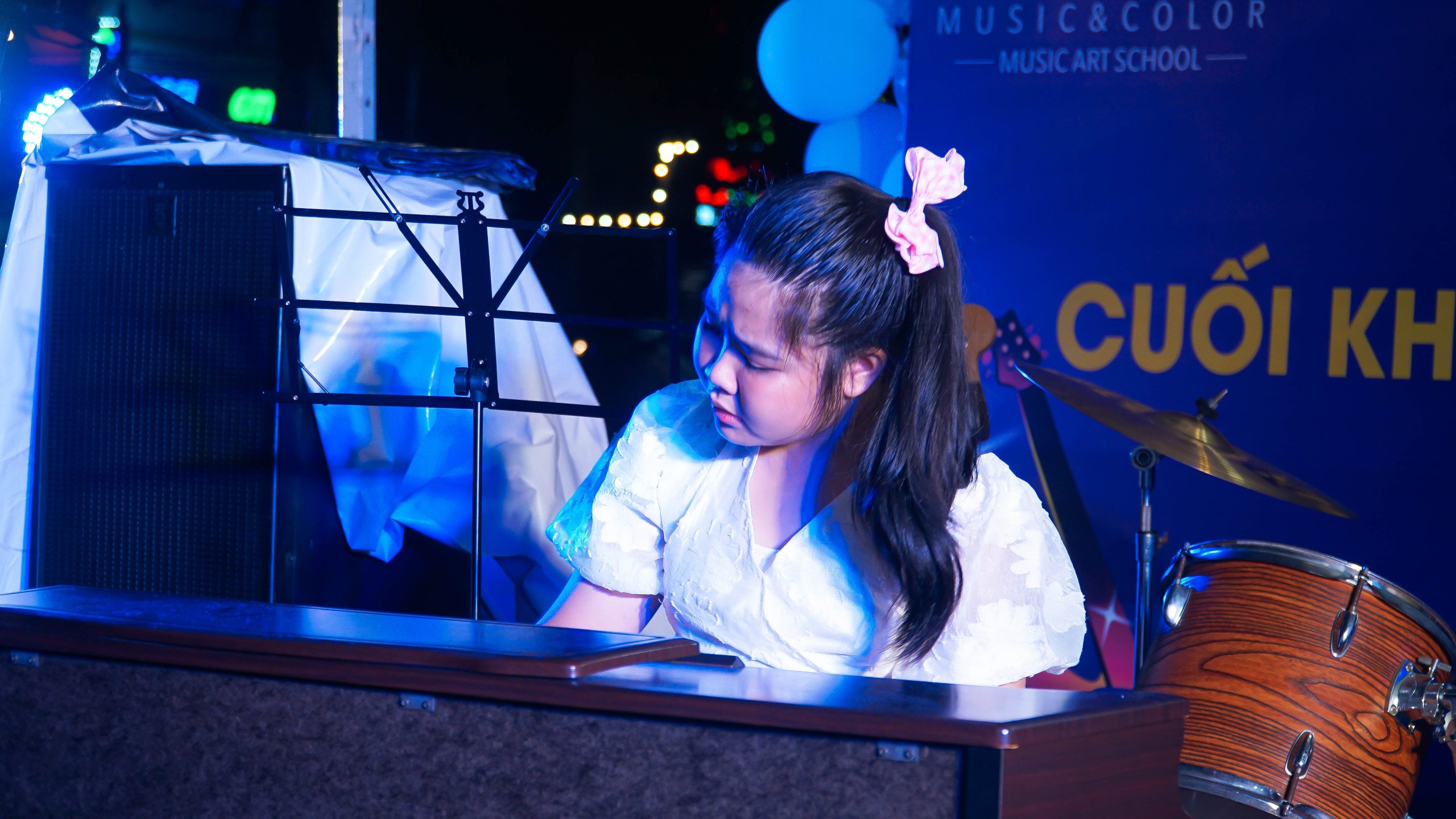 học viên lớp piano tại Music&Color