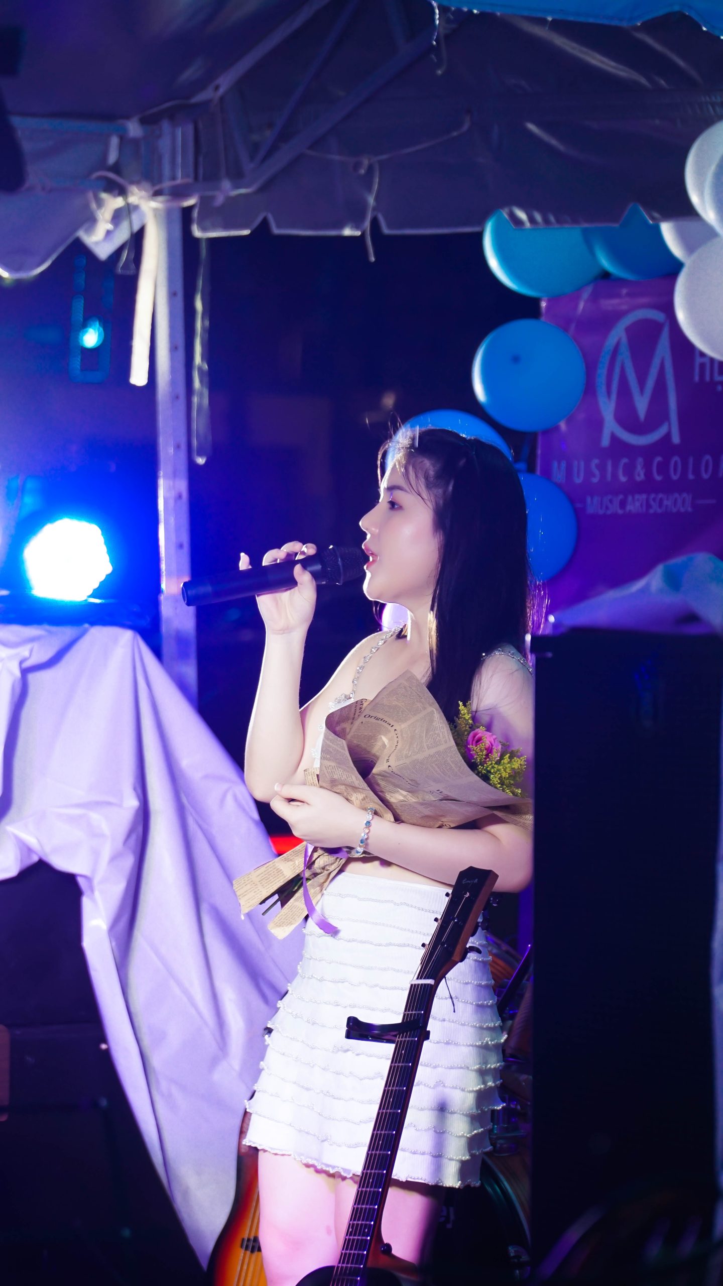 Học viên học thanh nhạc nâng cao tại Music & Color