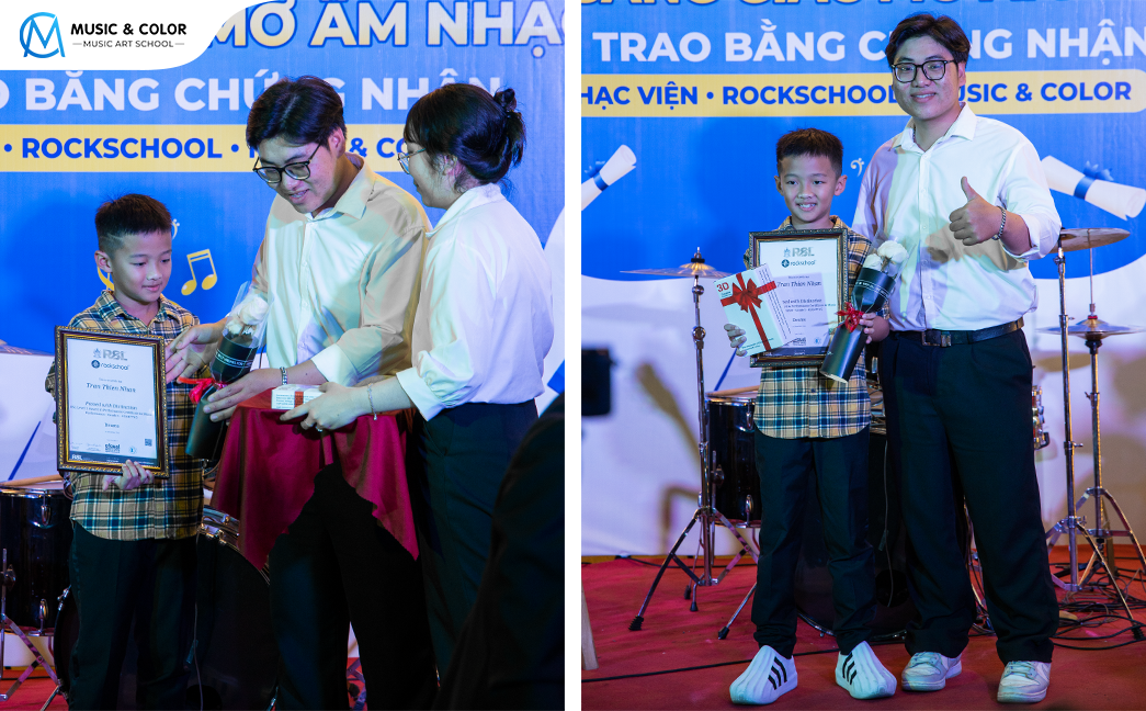 Học viên Thiện Nhân - học viên Music & Color xuất sắc vượt qua kì thi RSL
